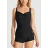  Закритий роздільний купальник FS BALEAF Women's Tankini Swimsuits Tummy Control  S Чорний (10097)