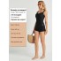  Закритий роздільний купальник FS BALEAF Women's Tankini Swimsuits Tummy Control  S Чорний (10097)