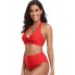  Жіночий купальник Cupshe Halter Bikini Set L Червоний (10099)