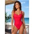 Суцільний купальник-балконет FS Aila Bikini Swimsuit L Червоний (10110)