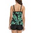  Роздільний купальник FS AOQUSSQOA Tankini Boy Shorts Set Swimsuit М Зелений (10114)