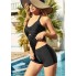  Роздільний купальник FS GRACE KARIN Swimsuit XL Чорний (10118)