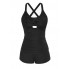  Роздільний купальник FS GRACE KARIN Swimsuit XL Чорний (10118)