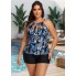 Роздільник купальник- танкіні Hanna Nikole Tankini Plus Size 58 Блакитний (10125)