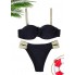 Роздільний купальник FS Bandeau bikiny М Чорний (10140)