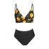  Жіночий купальник CUPSHE Women Swimsuit Lotto Bikini М Чорний (10146)