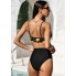  Жіночий купальник CUPSHE Women Swimsuit Lotto Bikini М Чорний (10146)