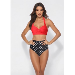 Женский раздельный купальник FS Bikini Set Spao XL Красный (10133)