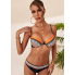 Жіночий купальник роздільний FS JFAN Women's Sexy Swimsuit L Чорний (9079)