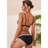 Жіночий купальник роздільний FS JFAN Women's Sexy Swimsuit L Чорний (9079)