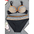 Жіночий купальник роздільний FS JFAN Women's Sexy Swimsuit L Чорний (9079)