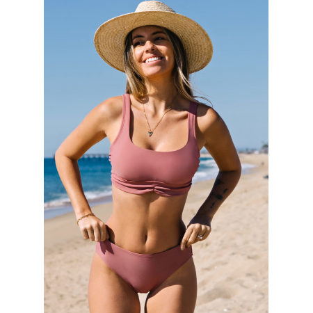 Жіночий купальник Cupshe Hipster Bikini Set L Пудровий (9271) Жіночий купальник Cupshe Hipster Bikini Set L Пудровий (9271)