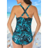 Купальник суцільний FS Tummy Control Swimsuiti М Синій (9273)