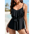  Жіночий купальник FS Tankini-Oberteil EU40 Чорний (9292)