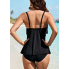  Жіночий купальник FS Tankini-Oberteil EU40 Чорний (9292)