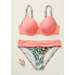 Жіночий роздільний купальник FS Bandeau Swimsuit Sets L Пудровий (9295)