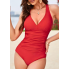Купальник суцільний FS Tummy Control Swimsuiti L Червоний (9323)
