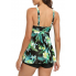  Жіночий купальник-сукня FS Tankini Swimsuit Plus Size 2XL Чорний (8322)