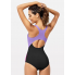 Фізіологічний суцільний купальник FS Beautikini Woodlands Period Swimwear для плавання в період менструації S Чорний (9341)