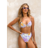  Жіночий купальник Cupshe Cupshe High Waist Underwire  М Ліловий (9342)