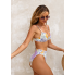  Жіночий купальник Cupshe Cupshe High Waist Underwire  М Ліловий (9342)