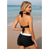  Жіночий купальник FS Tankini Yonique Women's Plus Size L Чорно-білий (9347)