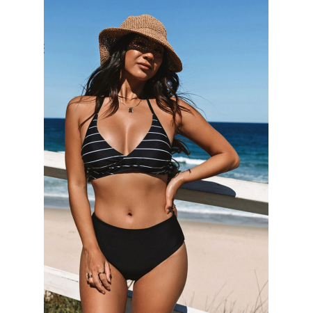 Жіночий купальник CUPSHE Swimsuit Mid Rise Reversible Bottom M Чорний (9382) Жіночий купальник CUPSHE Swimsuit Mid Rise Reversible Bottom M Чорний (9382)