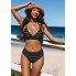  Жіночий купальник CUPSHE Swimsuit Mid Rise Reversible Bottom M Чорний (9382)