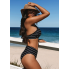  Жіночий купальник CUPSHE Swimsuit Mid Rise Reversible Bottom M Чорний (9382)