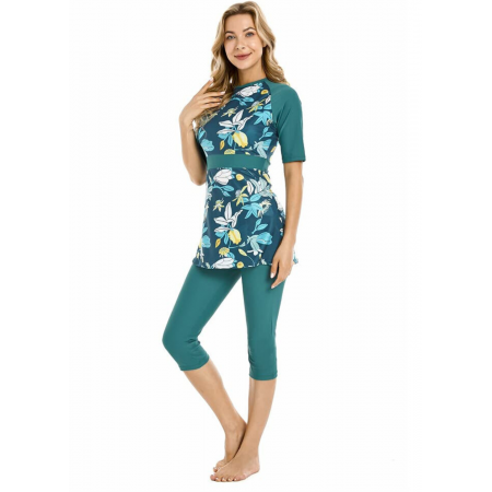 Женский купальник FS Modesty Swimming Costume Surfing L Бирюзовый (9371) Женский купальник FS Modesty Swimming Costume Surfing L Бирюзовый (9371)
