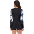  Жіночий спортивний купальник-комбінезон FS Zip Front OCEANSIDE XXL Long Sleeve Чорний (9372)