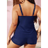  Жіночий купальник FS Tankini Yonique Women's Plus Size XXL Темно-синій (9376)