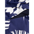 Cуцільний купальник-рашгард Cupshe Navy Tropical Leaf Print XL Синій (9393)