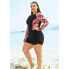  Жіночий купальник Hanna Nikole Tankini Plus Size 60 Чорний (9388)
