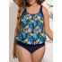  Жіночий купальник Hanna Nikole Tankini Plus Size 60 Синій (9390)