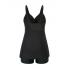  Жіночий купальник-танкіні Hanna Nikole Tankini Plus Size 56 Чорний (9391)