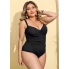  Жіночий купальник FS Hanna Plus Size 52 з коригуючим ефектом Чорний (9869)