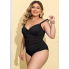  Жіночий купальник FS Hanna Plus Size 52 з коригуючим ефектом Чорний (9869)