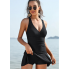  Жіночий суцільний купальник FS SHEKINI Women's Swimsuit  XL Чорний (9438)