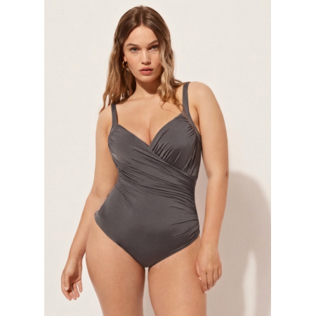 Женский купальник FS Hanna Plus Size 52 с утягивающим эффектом Серый (9448) Женский купальник FS Hanna Plus Size 52 с утягивающим эффектом Серый (9448)