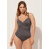  Жіночий купальник FS Hanna Plus Size 52 з коригуючим ефектом Сірий (9448)