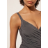  Жіночий купальник FS Hanna Plus Size 52 з коригуючим ефектом Сірий (9448)