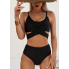  Жіночий роздільний купальник FS Bikini Set L Чорний (9456)