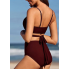  Жіночий роздільний купальник FS Bikini Set Lily L Бордовий (9450)