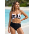  Жіночий роздільний купальник FS Bikini Set L Чорно-білий (9453)