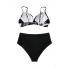  Жіночий роздільний купальник FS Bikini Set L Чорно-білий (9453)