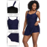  Суцільний купальник-сукня FS Swimdress SHEKINI XL Синій (9461)