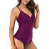 Жіночий купальник танкіні роздільний FS Tankini Women Set Triangle Thong XL з ефектом утяжки Сливовий (9470)