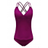 Жіночий купальник танкіні роздільний FS Tankini Women Set Triangle Thong XL з ефектом утяжки Сливовий (9470)