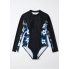  Жіночий спортивний купальник FS Long Sleeve Swimsuitst XXL з довгим рукавом Чорний (9474)